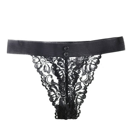 Qingsaizhen Panties Sexy Women Underwear Buttons Embroidery Lace See-Through G-String Thong Panties
Qingsaizhen Panties Sexy Women Underwear Buttons Embroidery Lace See-Through G-String Thong Panties