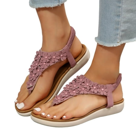 ZIZOCWA Clip Toe Sandals for Women Summer Flowers Beach Elastic Band Sandals Casual Flat Soft Bottom Bohemian Shoes Flip Flops 2023 Pink Size8.5
ZIZOCWA Clip Toe Sandals for Women Summer Flowers Beach Elastic Band Sandals Casual Flat Soft Bottom Bohemian Shoes Flip Flops 2023 Pink Size8.5