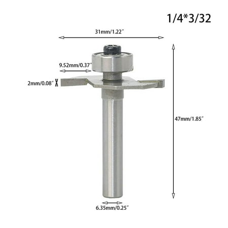 BAMILL 2mm Slot cutter Bit for Knock on furniture T Trim Router Campervan Motorhome
BAMILL 2mm Slot cutter Bit for Knock on furniture T Trim Router Campervan Motorhome