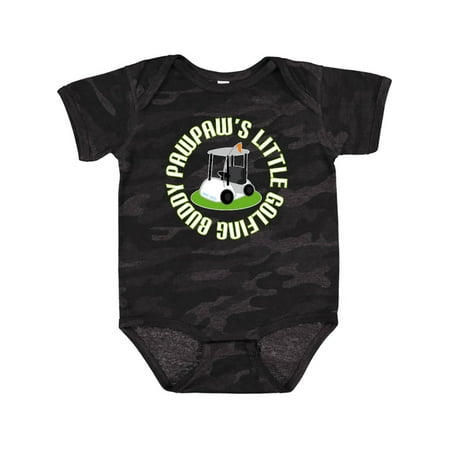 Inktastic PawPaw Little Golfing Buddy Gift Baby Boy Bodysuit