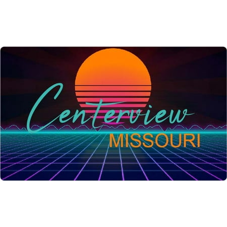 Centerview Missouri 4 X 2.25-Inch Fridge Magnet Retro Neon Design
