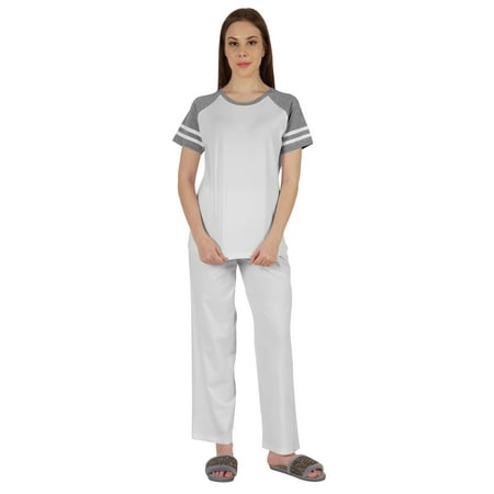 Inkmeso Solid Sleepwear Pajama Set For WoMen s Raglan Sleeve Nightwear Pj Loungewear Sets
Inkmeso Solid Sleepwear Pajama Set For WoMen s Raglan Sleeve Nightwear Pj Loungewear Sets
