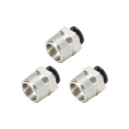 Unique Bargains Straight Pneumatic Push to Quick Connect Fittings 1/2NPT Male x 8mm Tube OD Silver Tone 3pcs
Unique Bargains Straight Pneumatic Push to Quick Connect Fittings 1/2NPT Male x 8mm Tube OD Silver Tone 3pcs