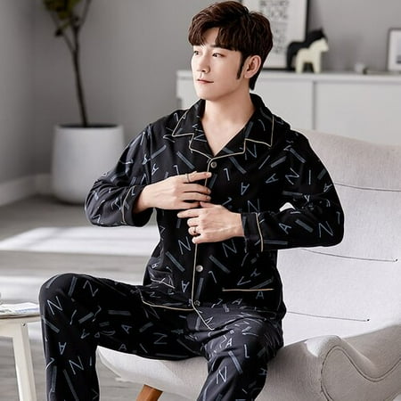 DanceeMangoo Autumn Winter Men Sleepwear Set Long Sleeve Male Pajama Set Father Pure Full Cotton Pajamas for Men Underwear Clothes Home Wear
DanceeMangoo Autumn Winter Men Sleepwear Set Long Sleeve Male Pajama Set Father Pure Full Cotton Pajamas for Men Underwear Clothes Home Wear