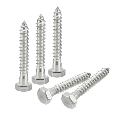 Uxcell Hex Head Lag Screws Bolts 5/16 x 2 304 Stainless Steel Partial Thread Wood Screws 25 Pack
Uxcell Hex Head Lag Screws Bolts 5/16 x 2 304 Stainless Steel Partial Thread Wood Screws 25 Pack