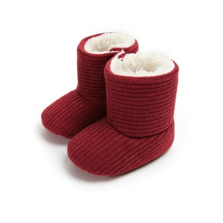 0-18M Winter Infant Baby Boy Girl Knitted Snow Boots Shoes Soft Sole Solid First Walker Plush Lined Prewalker Newborn Fleece Boots
0-18M Winter Infant Baby Boy Girl Knitted Snow Boots Shoes Soft Sole Solid First Walker Plush Lined Prewalker Newborn Fleece Boots