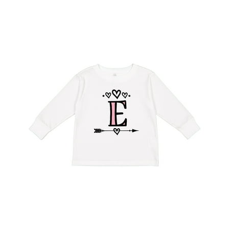 Inktastic Letter E Monogram Tribal Arrow Gift Toddler Toddler Girl Long Sleeve T-Shirt