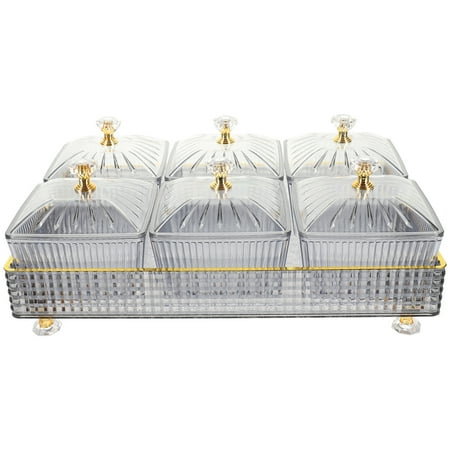 1 set of Snack Plates with Cover Candy Plate KTV Fruits Desserts Plates with Tray
1 set of Snack Plates with Cover Candy Plate KTV Fruits Desserts Plates with Tray
