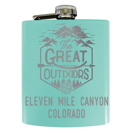 Eleven Mile Canyon Colorado Laser Engraved Explore the Outdoors Souvenir 7 oz Stainless Steel 7 oz Flask Seafoam
Eleven Mile Canyon Colorado Laser Engraved Explore the Outdoors Souvenir 7 oz Stainless Steel 7 oz Flask Seafoam
