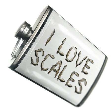NEONBLOND Flask I Love Scales Fish Fishing