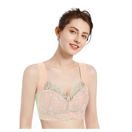 Knosfe Women s Full-Coverage Comfort Lace Sports Bra Support T-shirt Seamless Yoga Workout Bra Plus Size 44/100C
Knosfe Women s Full-Coverage Comfort Lace Sports Bra Support T-shirt Seamless Yoga Workout Bra Plus Size 44/100C