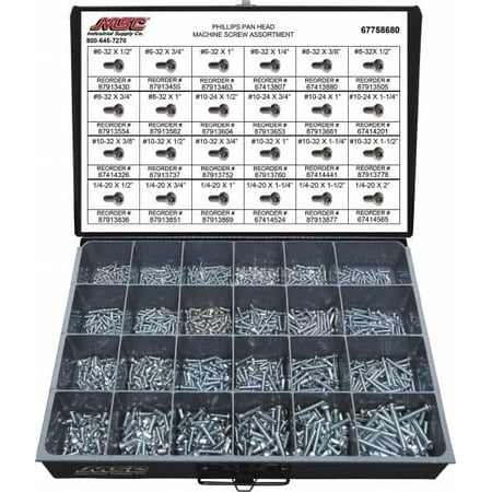 Value Collection 1 200 Piece #6-32 to 1/4-20 Steel Machine Screw Assortment Pan Head Phillips Drive 1/2 to 2 Long Grade 2
Value Collection 1 200 Piece #6-32 to 1/4-20 Steel Machine Screw Assortment Pan Head Phillips Drive 1/2 to 2 Long Grade 2