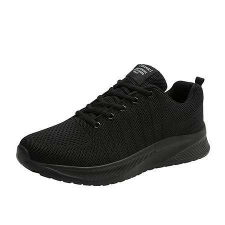 

zuwimk Sneakers For Men Men s Omega Light Weight Dual Strap Closure Sneaker Wide Width Black