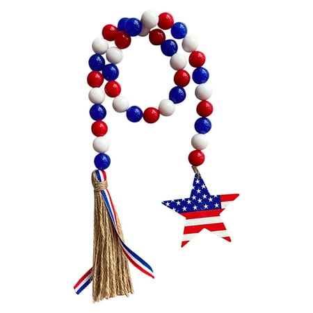 aoksee Independence Day Pendant Decoration Wooden Bead Garland Tassel Hanging String Gift on Clearance
aoksee Independence Day Pendant Decoration Wooden Bead Garland Tassel Hanging String Gift on Clearance