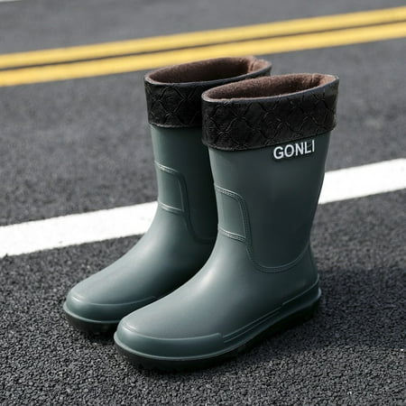 Men s Mid-calf Warm Rain Boots Waterproof Anti-Slip Black PVC Adult Outdoor Work Rubber Boots
Men s Mid-calf Warm Rain Boots Waterproof Anti-Slip Black PVC Adult Outdoor Work Rubber Boots