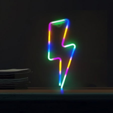 EDFRWWS Flash Shaped Neon Lights USB Battery Operated Hanging Night Lamp (Colorful)
EDFRWWS Flash Shaped Neon Lights USB Battery Operated Hanging Night Lamp (Colorful)
