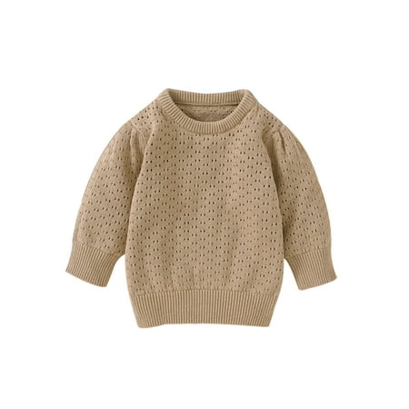 Toddler Kids Knitted Pullover Autumn Winter Sweater Long Sleeve Solid Color Hollow Out Knitwear Jumper Coat Outwear
Toddler Kids Knitted Pullover Autumn Winter Sweater Long Sleeve Solid Color Hollow Out Knitwear Jumper Coat Outwear