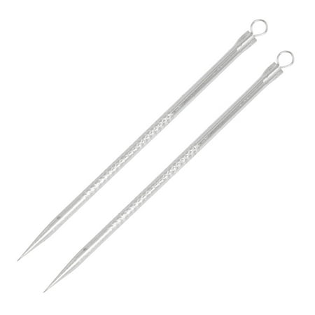 2 Pcs Acne Removal Pimple Remover Extractor Needle Textured Surface