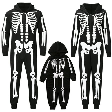 GuliriFei Family Halloween Pajamas Matching Onesies Pjs Skeleton Printed Hooded Zip Up Jumpsuit Holiday Loungewear Sleepwear
GuliriFei Family Halloween Pajamas Matching Onesies Pjs Skeleton Printed Hooded Zip Up Jumpsuit Holiday Loungewear Sleepwear