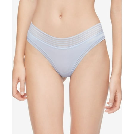 Calvin Klein Womens Striped Waist Thong Underwear Prepster Blue X-Large