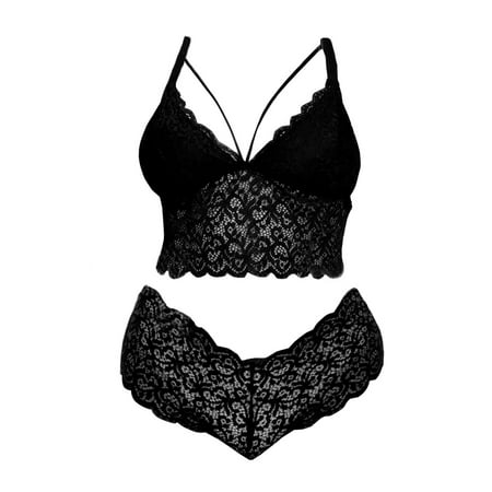 wendunide underwear women Plus Size y Lingerie V Neck High Waist Floral Lace Criss Cross Bra And Panty 2 Piece Set No Underwire Black M
wendunide underwear women Plus Size y Lingerie V Neck High Waist Floral Lace Criss Cross Bra And Panty 2 Piece Set No Underwire Black M
