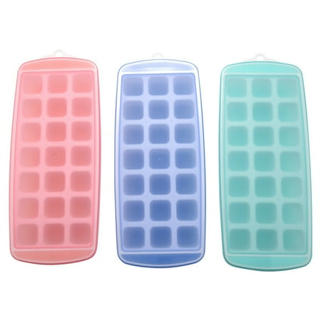 Trays 3 Packs Flexible Silicone Molds Tray with Ice Trays Make 63 Stackable Durable
Trays 3 Packs Flexible Silicone Molds Tray with Ice Trays Make 63 Stackable Durable