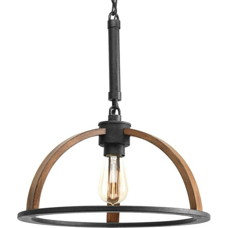 Progress Lighting P5152 Trestle 1 Light 14 Wide Pendant - Gilded Iron