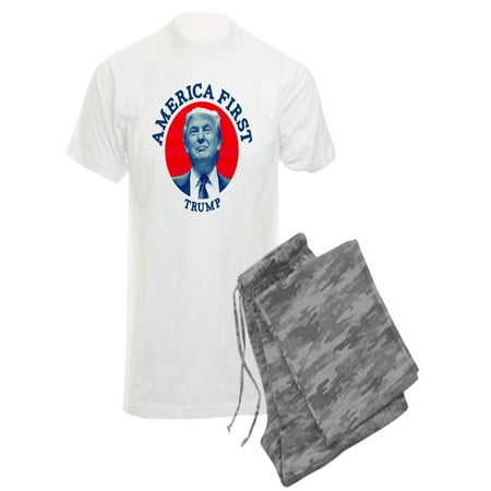 CafePress - America First Trump - Men s Light Pajamas