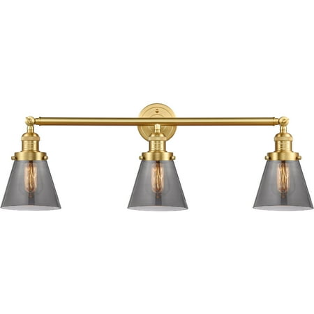 Satin Gold Tone Bathroom Vanity 30 Wide Steel/Cast Brass/Glass Medium Base 3 Light Fixture
Satin Gold Tone Bathroom Vanity 30 Wide Steel/Cast Brass/Glass Medium Base 3 Light Fixture