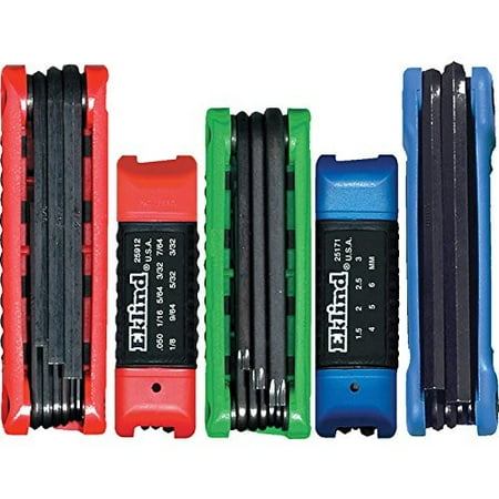 Eklind 25036 Ergo-Fold Fold-up Hex Key Allen Wrench Combo- Inch/MM/TORX Star