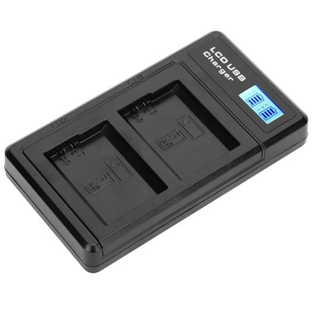 Battery Double Charge Charger Black Durable LCD Display Screen Battery Charger For Travel Outdoor Hiking Camera Battery
Battery Double Charge Charger Black Durable LCD Display Screen Battery Charger For Travel Outdoor Hiking Camera Battery