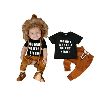 2Pcs Toddler Baby Girl Boy Summer Clothes Set Letters Print Short Sleeve T-Shirt and Solid Color Drawstring Long Pants Outfits
2Pcs Toddler Baby Girl Boy Summer Clothes Set Letters Print Short Sleeve T-Shirt and Solid Color Drawstring Long Pants Outfits