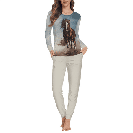 Suhoaziia Women Pjs Skin Friendly Print Graphic Running Horse Pajamas Top and Pants Warmth Family Gift Size 5XL Crew Neck Holiday Suit 2 Packs Matching Set Long Pajama Pant
Suhoaziia Women Pjs Skin Friendly Print Graphic Running Horse Pajamas Top and Pants Warmth Family Gift Size 5XL Crew Neck Holiday Suit 2 Packs Matching Set Long Pajama Pant