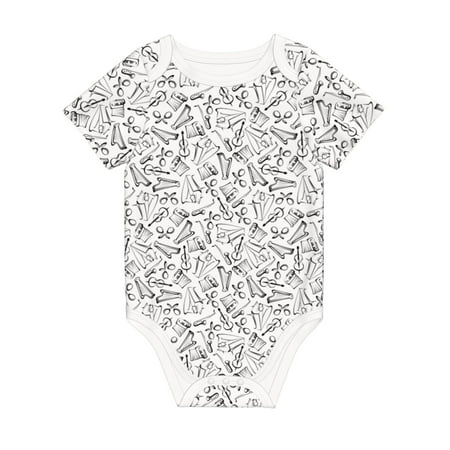 Matuu Black White Music for Baby Short-Sleeve Bodysuit Soft Cotton Comfortable and Breathable Perfect for Newborns and Infants
Matuu Black White Music for Baby Short-Sleeve Bodysuit Soft Cotton Comfortable and Breathable Perfect for Newborns and Infants