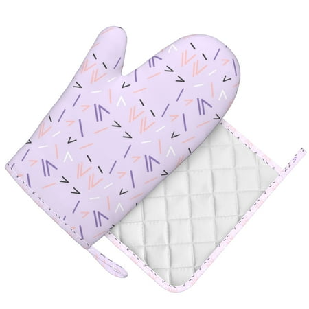 DouZhe Oven Mitts and Pot Holders Sets 90s Memphis Style Prints Non-Slip Heat Resistant Kitchen Oven Silicone Glove
DouZhe Oven Mitts and Pot Holders Sets 90s Memphis Style Prints Non-Slip Heat Resistant Kitchen Oven Silicone Glove