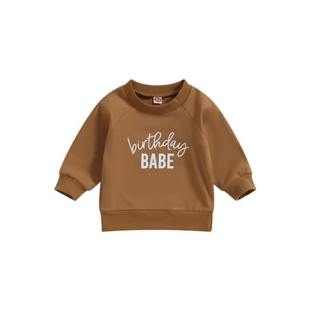 Qtinghua Toddler Baby Boys Birthday Outfit Letter Print Fall Sweatshirt Long Sleeve Pullover Tops Autumn Clothes Brown 3-4 Years
Qtinghua Toddler Baby Boys Birthday Outfit Letter Print Fall Sweatshirt Long Sleeve Pullover Tops Autumn Clothes Brown 3-4 Years