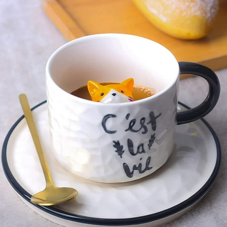 LANGM Ceramic Mug 3d Cat Ceramic Coffee Mug With Small Animals 9oz Saucer Spoon Ceramic Mug Set Perfect For Birthdays Women S Gifts Warm Home Gifts White
LANGM Ceramic Mug 3d Cat Ceramic Coffee Mug With Small Animals 9oz Saucer Spoon Ceramic Mug Set Perfect For Birthdays Women S Gifts Warm Home Gifts White