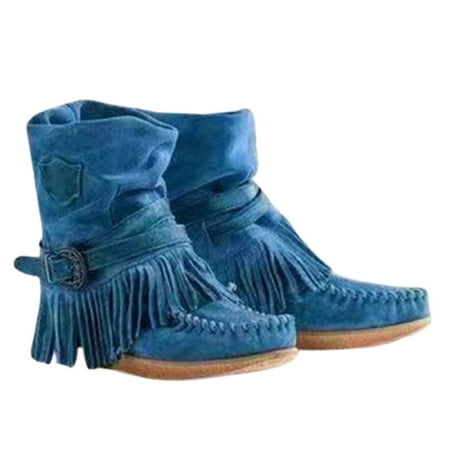 Women Suede Boots with Tassel Luxury Vintage Matte Shoes Non Slip Shoes Fashionable Blue 39
Women Suede Boots with Tassel Luxury Vintage Matte Shoes Non Slip Shoes Fashionable Blue 39