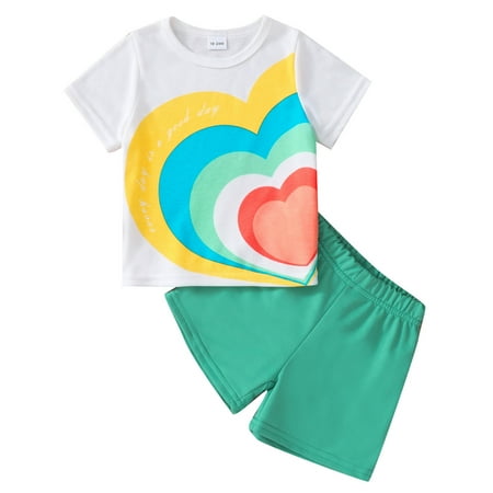 Hwmodou Kids Girls Outfits Cute Leisure Trendy Summer Short Sleeve Prints Tops Pants 2pcs Clothes Set Clothes Kids Clothes
Hwmodou Kids Girls Outfits Cute Leisure Trendy Summer Short Sleeve Prints Tops Pants 2pcs Clothes Set Clothes Kids Clothes