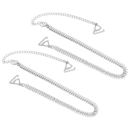 1 Pair Women Party Wedding Dress Bra Straps Single Row Underwear Straps