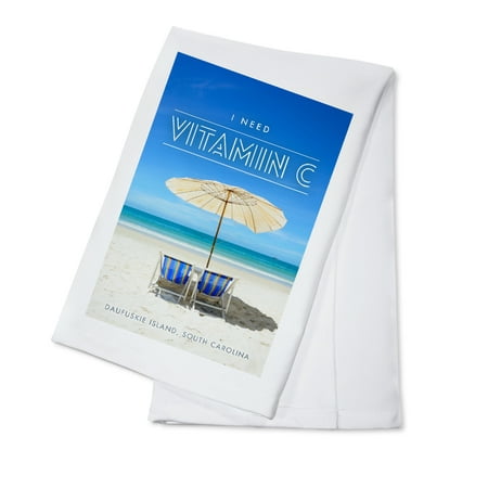 Daufuskie Island South Carolina I Need Vitamin C Beach Chairs and Umbrellas (100% Cotton Tea Towel Decorative Hand Towel Kitchen and Home)
Daufuskie Island South Carolina I Need Vitamin C Beach Chairs and Umbrellas (100% Cotton Tea Towel Decorative Hand Towel Kitchen and Home)