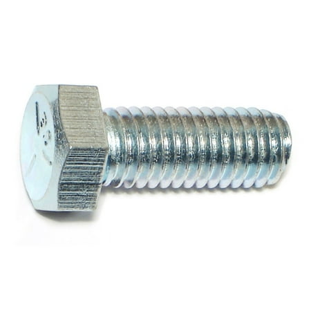 1/2 -13 x 1-1/4 Zinc Plated Grade 5 Steel Coarse Thread Hex Cap Screws