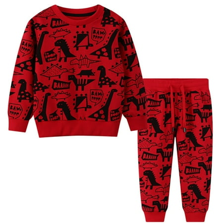 Fshinging Toddlers Outfits Boy Sweatshirt Long Sleeve Dinosaur Top Pants Sweatsuit 2Pcs Set
Fshinging Toddlers Outfits Boy Sweatshirt Long Sleeve Dinosaur Top Pants Sweatsuit 2Pcs Set