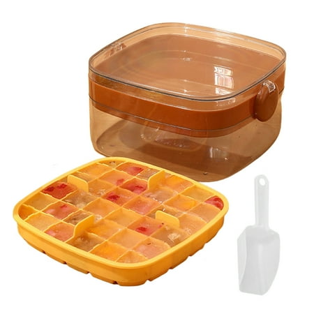Goxfaca Ice Cube Tray with Lid and Bin | Space Saving Ice Cube Molds Sphere Maker Ice Cube Maker | Ice Box for Freezer and Cocktail
Goxfaca Ice Cube Tray with Lid and Bin | Space Saving Ice Cube Molds Sphere Maker Ice Cube Maker | Ice Box for Freezer and Cocktail