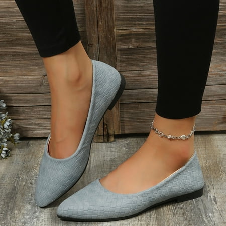 uikmnh Women Shoes Casual Women s Non Slip Solid Color Slip On Pointed Toe Breathable Work Single Shoes Grey 7.5
uikmnh Women Shoes Casual Women s Non Slip Solid Color Slip On Pointed Toe Breathable Work Single Shoes Grey 7.5
