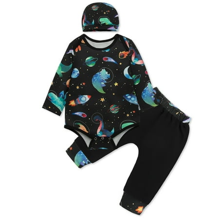 Baby Boys 2-Piece Suits Set Long Sleeve and Pants Outfits Set with Hat for Newborn Boys 6-12 Months
Baby Boys 2-Piece Suits Set Long Sleeve and Pants Outfits Set with Hat for Newborn Boys 6-12 Months