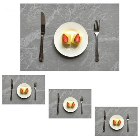 Gespout Pack Of 4 Pvc Place Mats Stylish Insulation Linen Placemats For Dining Table Heat Resistant Place Mats Easy To Clean Non-Slip Stain Resistant 45*30cm(Gray)
Gespout Pack Of 4 Pvc Place Mats Stylish Insulation Linen Placemats For Dining Table Heat Resistant Place Mats Easy To Clean Non-Slip Stain Resistant 45*30cm(Gray)