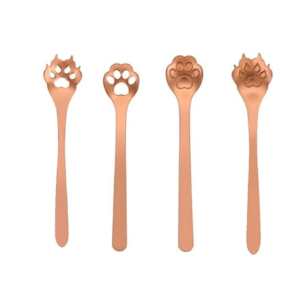 4PCS Stainless Steel Stirring Spoon Strainer Spoon Set Creative Animal Paw Shape Coffee Spoon Dessert Spoon Tableware Scoop for Home Restaurant (Rose Gold)
4PCS Stainless Steel Stirring Spoon Strainer Spoon Set Creative Animal Paw Shape Coffee Spoon Dessert Spoon Tableware Scoop for Home Restaurant (Rose Gold)