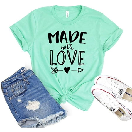 Made with Love T-Shirt Women s Maternity Shirt Baby Shower Shirts New Parents Tee Summer Tshirt Inspirational Gift
Made with Love T-Shirt Women s Maternity Shirt Baby Shower Shirts New Parents Tee Summer Tshirt Inspirational Gift