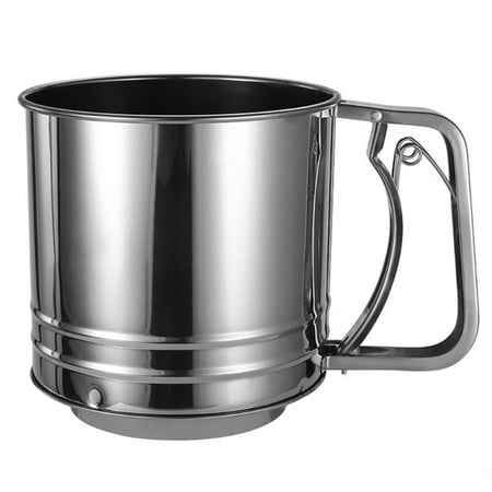 High Quality Stainless Steel Flour Sifter Hand Press Double Layer Sieve Baking Sieve Cup Sifter Baking Flour Sifter Si
High Quality Stainless Steel Flour Sifter Hand Press Double Layer Sieve Baking Sieve Cup Sifter Baking Flour Sifter Si